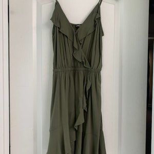 Express mini ruffle dress size S